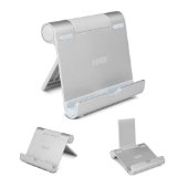 Anker Multi-Angle Portable Stand for Tablets 7-10 inch Pad E-readers and Smartphones Durable Aluminum Body Compatible with Apple iPhone 6 Plus 5S 5C 5 4S 4 iPad Mini Retina 2 3 iPad Air  iPad Air 2 Samsung Galaxy S6 S5 mini S4 S3 Note 6 5 4 3 8 10 Edge Tab 2 3 4 Pro Google Nexus 6 9 7 5 4 HTC One M7 M8 M9 LG G4 G3 G2 Lumia 435 940 Oneplus one Silver