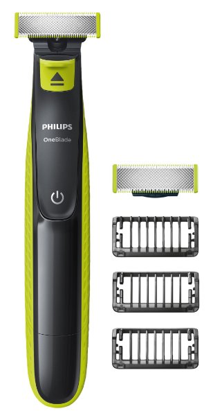 Philips OneBlade QP2520/30 Trimmer contains Three Combs with One Additional Blade
