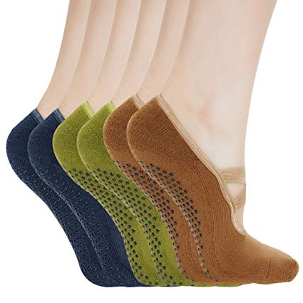 Yoga Socks for Women Non Skid Socks with Grips Barre Socks Pilates Socks for Women