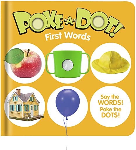 Melissa & Doug Children’s Book – Poke-a-Dot: First Words (Board Book with Buttons to Pop)