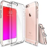 iPhone 6s Plus Case Ringke Fusion Clear PC Back TPU Bumper w Screen Protector Drop ProtectionShock Absorption TechnologyAttached Dust Cap For Apple iPhone 6s Plus  6 Plus - Crystal View