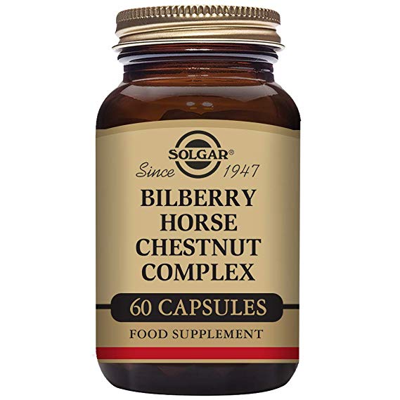 Solgar Bilberry Horse Chestnut Complex Vegetable Capsules - Pack of 60