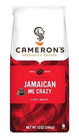 Cameron's Whole Bean Coffee, Jamaican Me Crazy, 12 Ounce (packaging may vary)