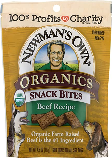 Newman's Own Organics Snack Bites for Dogs, 4.5-oz. (Pack of 8)