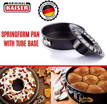 10 Inch Nonstick Springform Pan - Baking Pan with Quick Release Removable Bottom and Tube Pan, Leakproof Cheesecake Pan, Ice Cream Cake Pan …