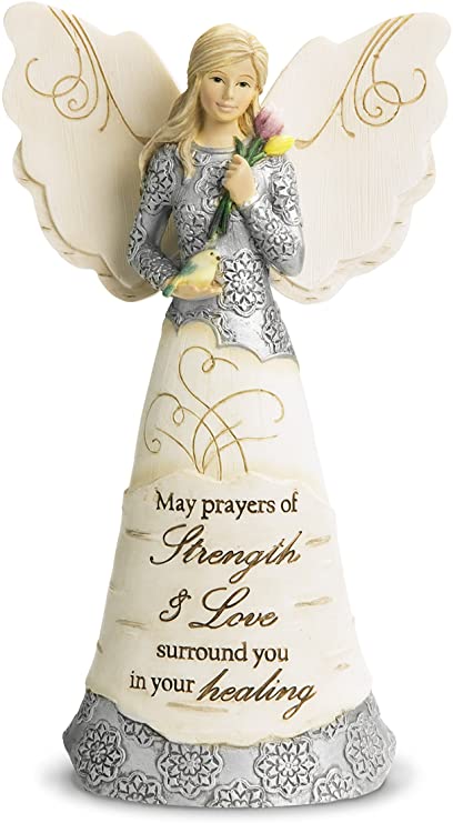 Pavilion Gift Company 82348 Strength and Healing Angel Figurine, 6-1/2-Inch, White