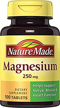Nature Made Magnesium 250mg, 100 Tablets