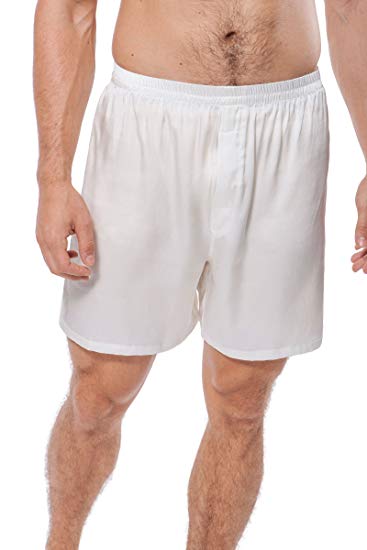 TexereSilk Men's 100% Silk Boxers Underwear (Country Club)