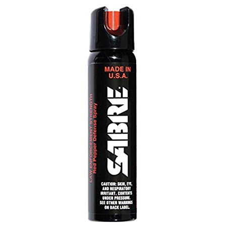 SABRE 3-IN-1 Pepper Spray - Advanced Police Strength - Large Magnum Tactical Spray