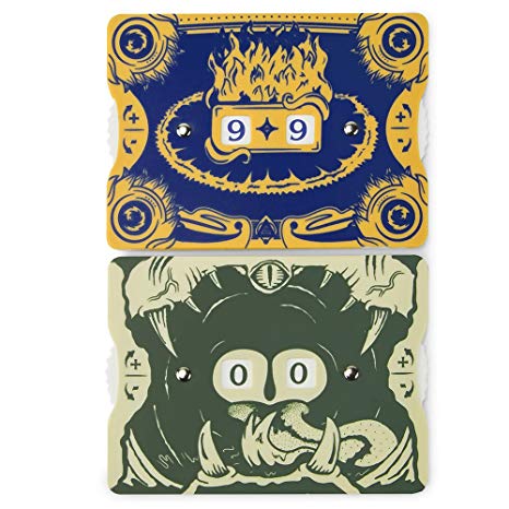 2-pack Pocket Life Counters for Trading Card Games, Fits in a Deck Box by Stratagem
