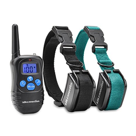 K9KONNECTION Dog Training Shock Collar with Remote | Used by Professional Trainers to Control Barking and Tricks | Rechargeable E-Collar for Small to Large Dogs 10 - 120 lbs | Beep / Vibrate / Shock