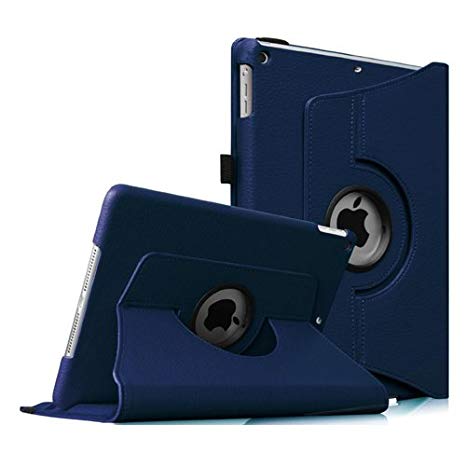 Fintie iPad Mini 1/2 / 3 Case - 360 Degree Rotating Stand Case Cover with Auto Sleep/Wake Feature for Apple iPad Mini 1 / iPad Mini 2 / iPad Mini 3 (Navy)