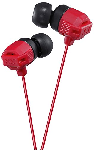 JVC HAFX102R XX Xtreme Bass Earbuds, Red