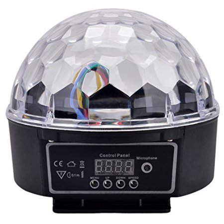 HOSL DMX512 6 LED Disco DJ Stage Lighting LED RGB Crystal Magic Ball Effect Light DMX light KTV Party Great for Stage, Disco, Club, Party, DJ, KTV, Bar, Hotel, Home, Christmas, PartyWedding, Entertainment, Shows, Theme Park and Decoration Place