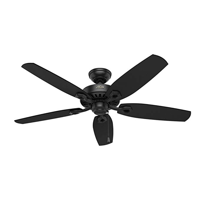 Hunter 53243 Builder Elite 52" Ceiling Fan, Matte Black