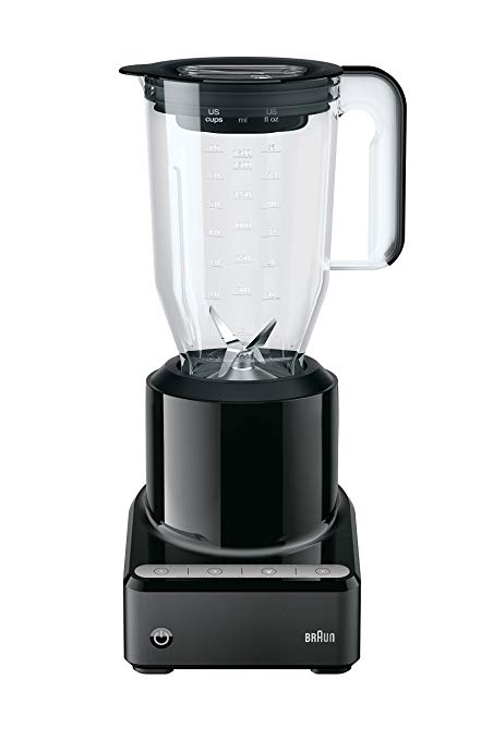 Braun JB7200 PureMix Power Countertop Blender with Plastic Jug, 56 fl. oz, Black