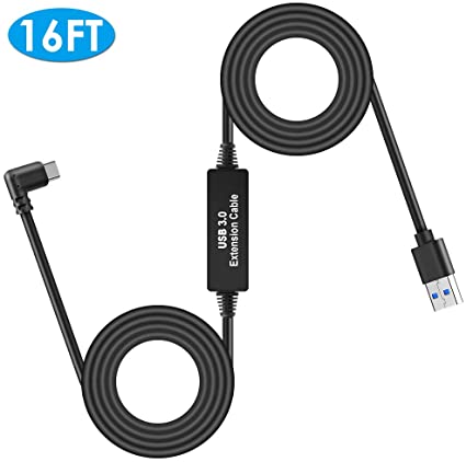 Oculus Link Cable,16FT USB C to A 3.2 Gen1 Oculus Quest Link Cable with Relay Amplifier Chip,Data Transfer & Fast Charging Compatible with Oculus Quest Headset and Gaming PC
