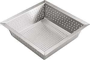 FDS-1010, 10" L x 10" W x 2-5/8"H Stainless Steel Commercial Perforated Floor Drain Strainer