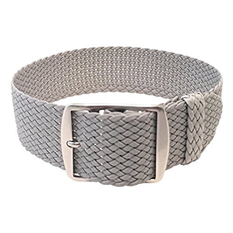 Wrist And Style Perlon Watch Strap - Light Grey | 20mm
