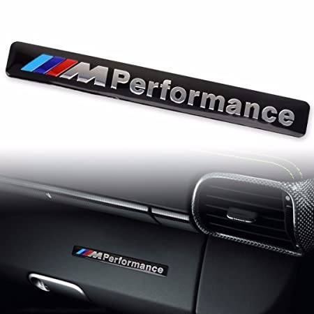 JD PARTS LLC M Performance Car Logo Hood Decal Sticker Emblem for All BMW (Black)