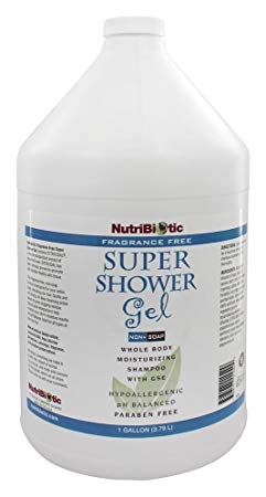 Nutribiotic Super Shower Gel, Fragrance Free , 128 Fluid Ounce