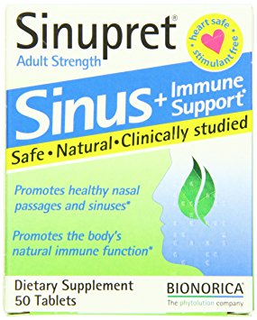 Bionorica Sinupret Herbal Supplement, 50 Count