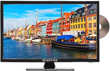 Sceptre E249BD-FMQR 24" 1080p LED TV with Build-in DVD Player, TV-DVD Combo, True Black