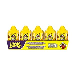 Lucas Bomvaso Jelly Tamarind Flavored with Chewing Gum Candy, 1.06oz - 10 Pieces Pack for Treats, Fruit, Parties, Piñatas