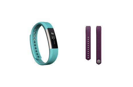 Fitbit Alta (Teal, Large)   Accessory Band (Plum, Large)