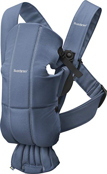 BABYBJORN Baby Carrier Mini in Cotton, Vintage Indigo