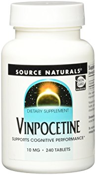 Source Naturals Vinpocetine 10mg, Supports Cognitive Performance,240 Tablets