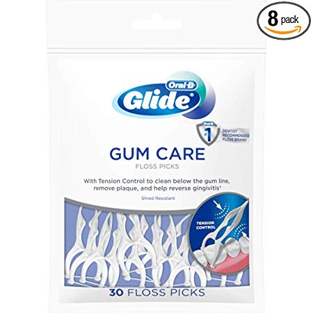 Glide Floss Picks, 30-count Packages (Pack of 8)