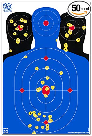 Big Dawg Targets 12 x 18 Triple Silhouette Reactive Splatter Shooting Target