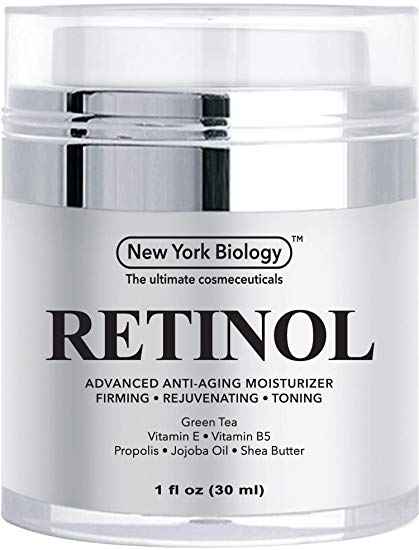 Retinol Cream Moisturizer for Face & Eye Area - Anti Aging Moisturizer Infused with Vitamin A & E - Helps to Fight the Appearance of Fine Lines & Wrinkles - 1 OZ