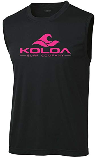 Koloa Surf Classic Wave Logo Moisture Wicking Sleeveless T-Shirts. Sizes: XS-4XL