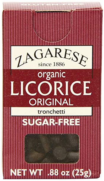 Zagarese 100% Organic Licorice, Original, 0.88 Ounce Flip Top Box