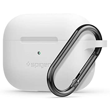 Spigen Silicone Fit [Version 2] Designed for Apple Airpods Pro Case (2019) - White