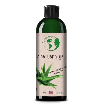 Earths Daughter Aloe Vera Gel - 9975 Pure Cold-Pressed Organic Aloe Vera for Hair and Skin - 4 oz 2 Pack
