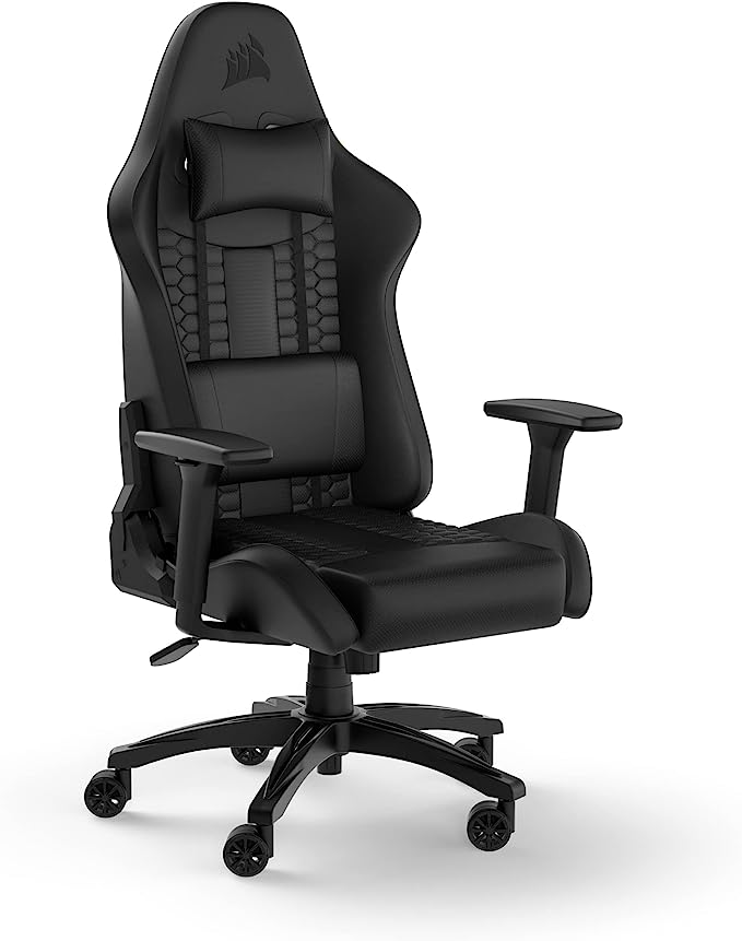 Corsair TC100 Relaxed Gaming Chair, One Size, Black