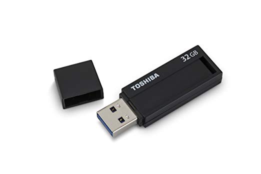 Toshiba TransMemory ID USB 3.0 Flash Drive 32GB - Black (PFU032U-1BLK)