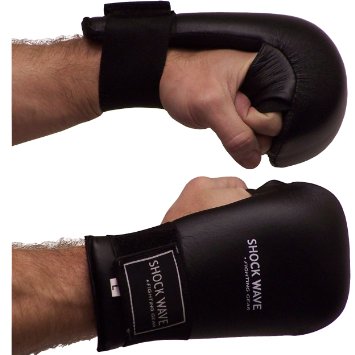 Shock Wave Back-fist sparring gloves - Black