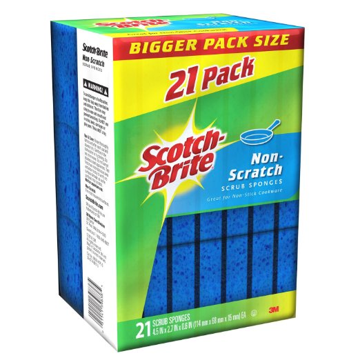 Scotch-Brite Non-Scratch Scrub Sponges - 21 Pack