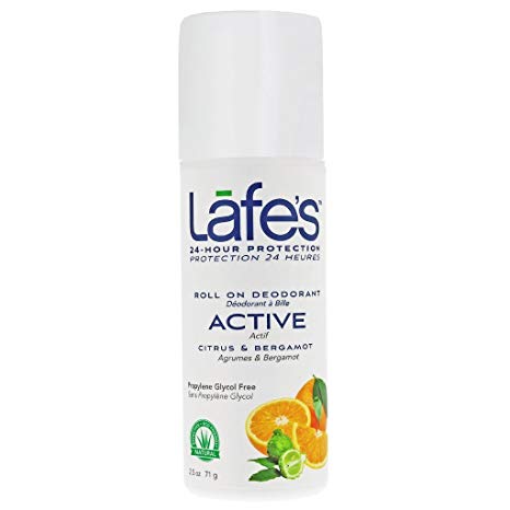 Lafe's Roll-On Deodorant, Citrus & Bergamot, 2.5 Ounce
