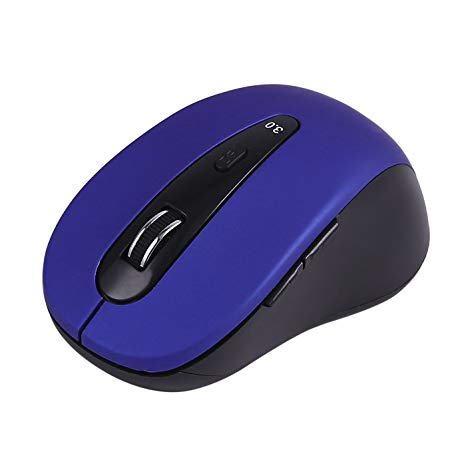 Bluetooth Wireless Mouse with Adjustable DPI Ergonomic Portable Optical Mouse for PC Mac and ChromeBook