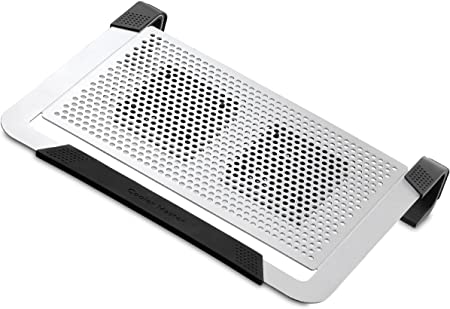 Cooler Master NotePal U2 PLUS - Laptop Cooling Pad with 2 Movable High Performance Fans (Silver)