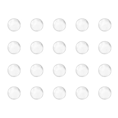 uxcell 5mm Solid Round Clear Glass Ball Boiling Stones Soda Lime Glass Beads 500pcs