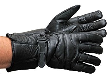 Vance Leather All Weather Leather Gauntlet Snowmobile Gloves Medium