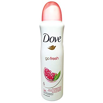 Dove Go Fresh Pomegranate & Lemon Verbena Antiperspirant Spray Deodorant For Women 150 ml ( Pack of 10 )