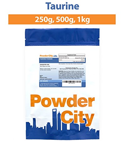 Powder City Taurine Supplement Powder (250 Grams)