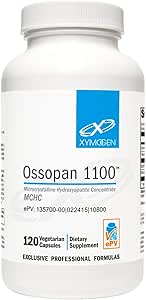 XYMOGEN Ossopan 1100 - Supports Bone Strength   Bone Health - Calcium Supplement with Microcrystalline Hydroxyapatite, Phosphorus - Calcium for Women and Men (120 Capsules)